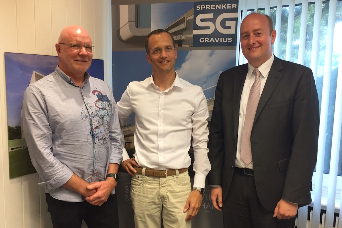 Matthias Hauer und Reiner Jungius im Gespräch mit der Sprenker + Gravius GmbH & Co. KG